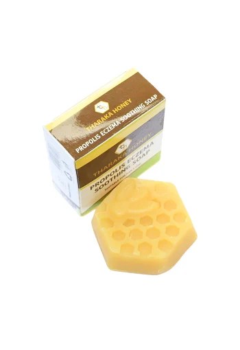 Eczema relief soap with propolis, honey, and moisturizing oils