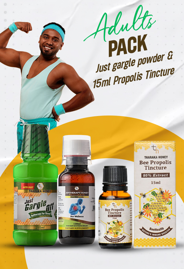 Apitherapy Combo Combo Adults Pack With Just Gargle Liquid