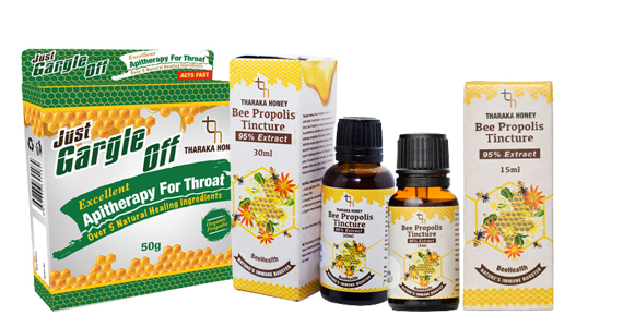 Our Products Apitherapy product - Handlean Be Propolis Tincture in a thick bottle for therapeutic use.