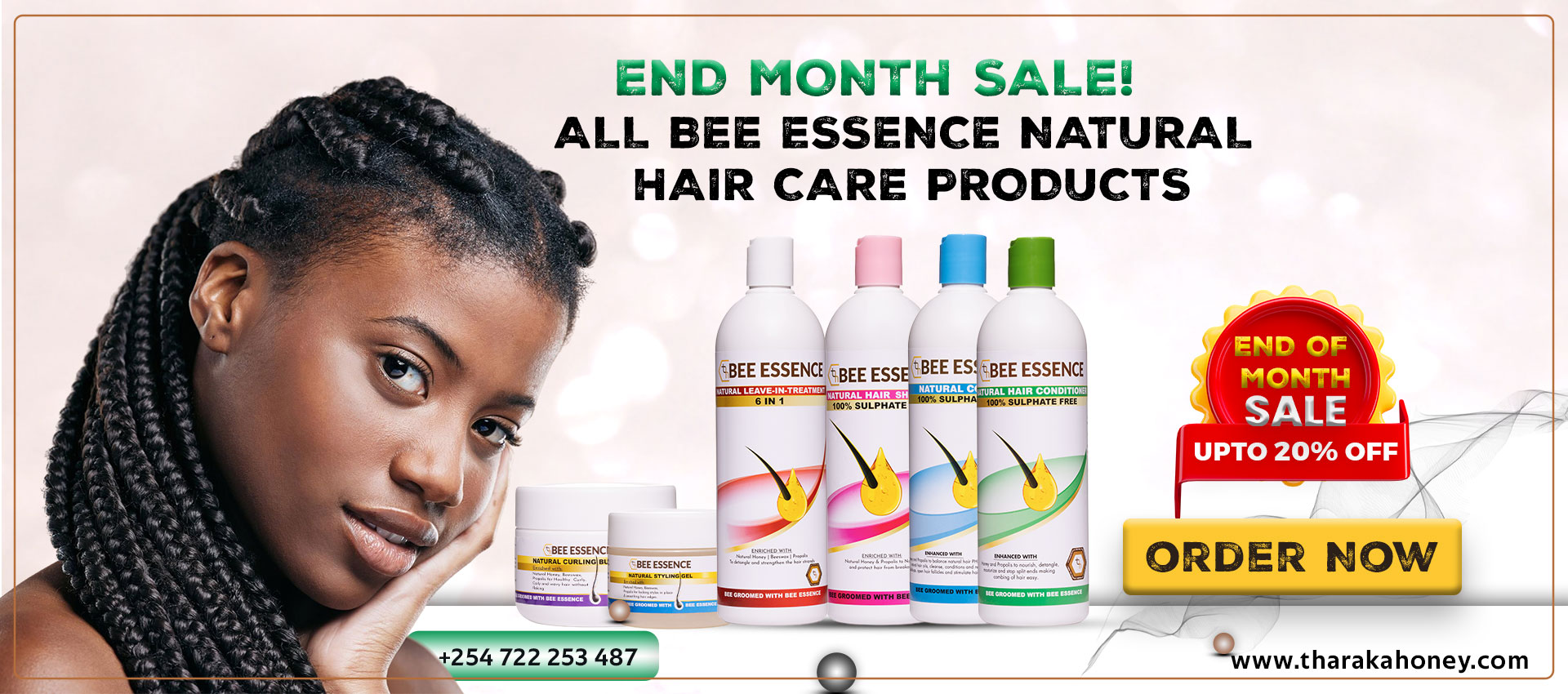End Month SALE! 20% Off on Bee Essence Products