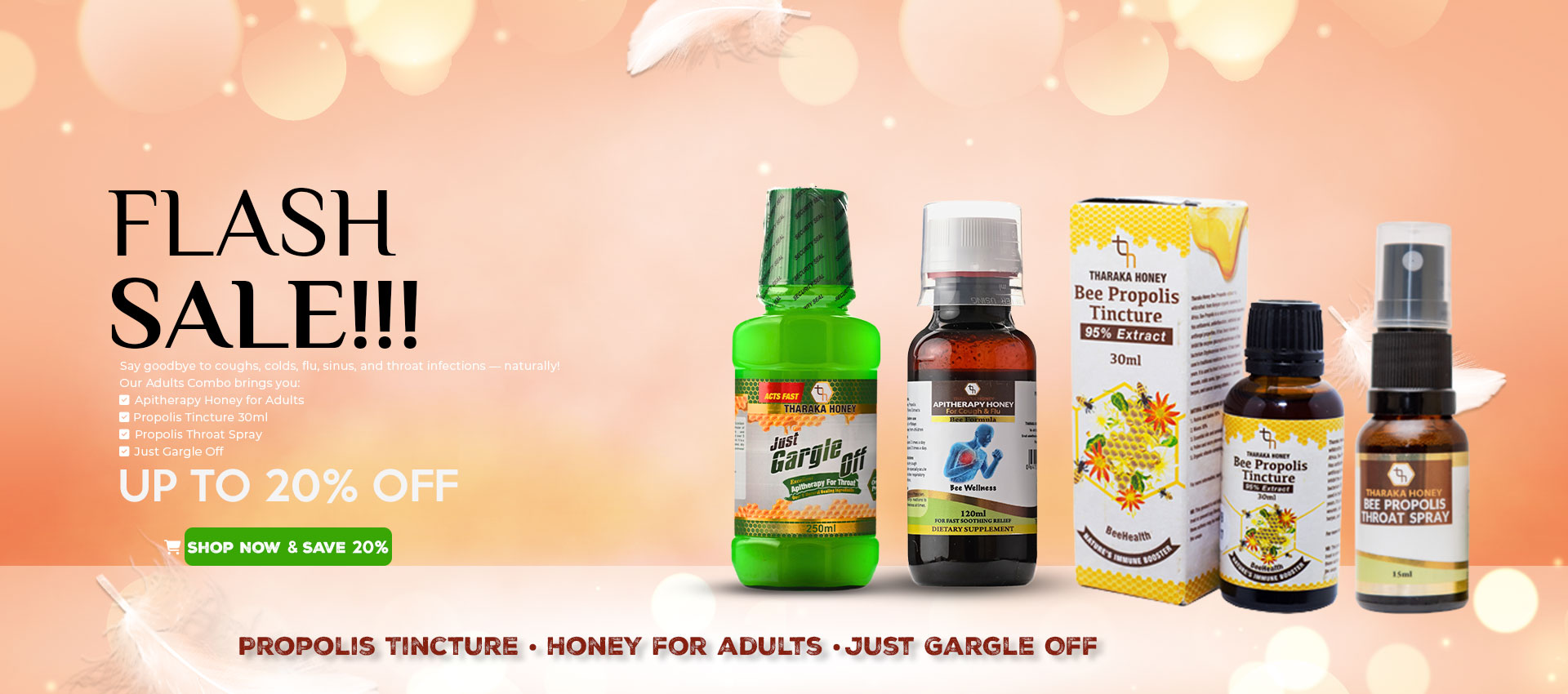 20% OFF Adults Combo