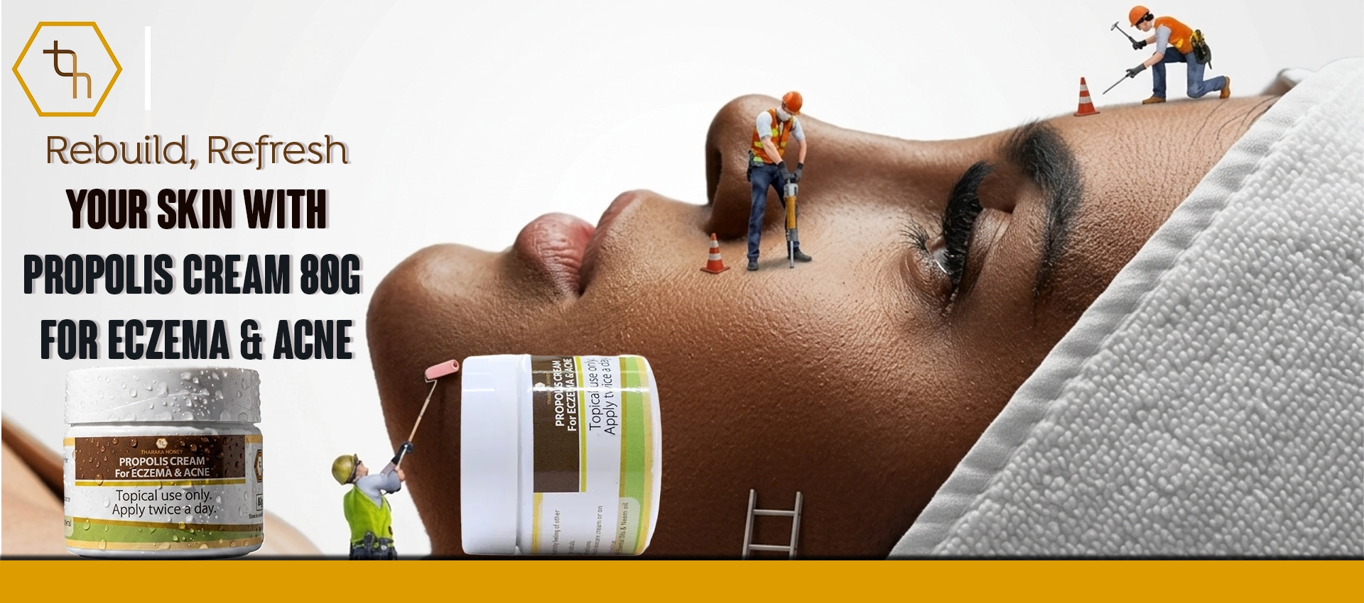 Rebuild Refresh Your Skin with Propolis Cream 80G for Eczema & Acne