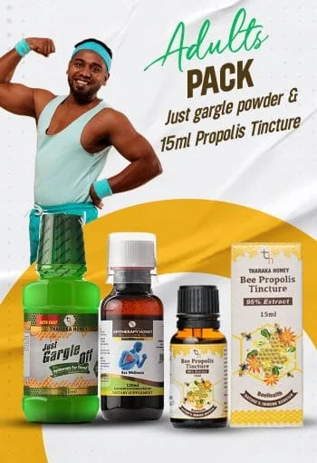 Combo: Adults Pack With Just Gargle Liquid, Apitherapy Combo Combo Adults Pack With Just Gargle Liquid